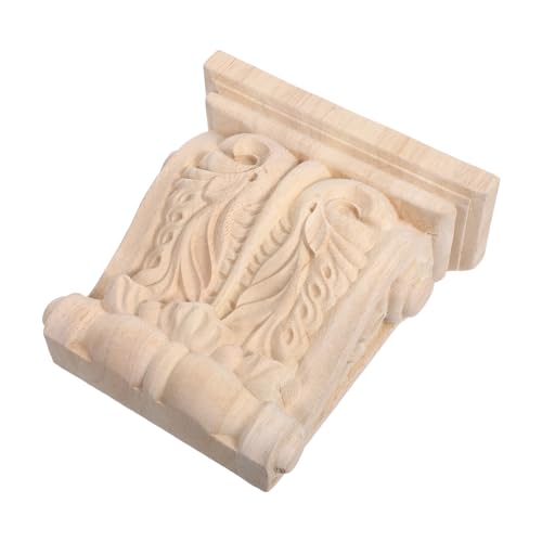 OSALADI Handgeschnitzte Unbemalte Holzkonsole aus Massivem Dekorativer Regalträger mit Robustem Design Vintage Landhausstil Vielseitig für Möbel Innenraumdekoration Einfache Montage OSALADI Handgeschnitzte Unbemalte Holzkonsole aus Massivem Dekorativer Regalträger mit Robustem Design Vintage Landhausstil Vielseitig für Möbel Innenraumdekoration Einfache Montage von OSALADI