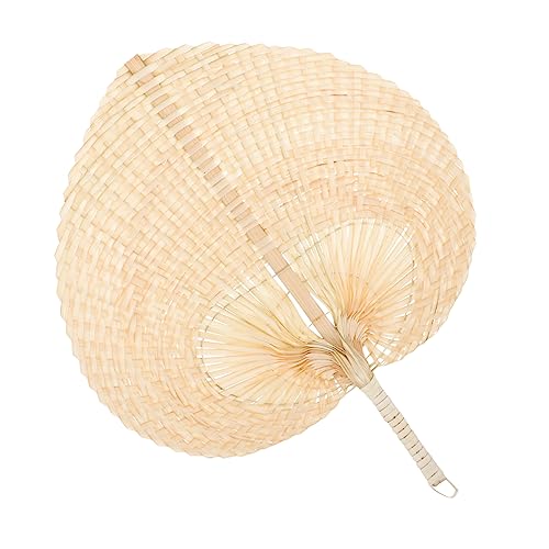OSALADI Handgewebter Bambusfächer Tragbarer Handfächer für Sommer Hochzeiten und Partys Leicht und Dekorativ für Strand und Festtagsdekoration OSALADI Handgewebter Bambusfächer Tragbarer Handfächer für Sommer Hochzeiten und Partys Leicht und Dekorativ für Strand und Festtagsdekoration von OSALADI