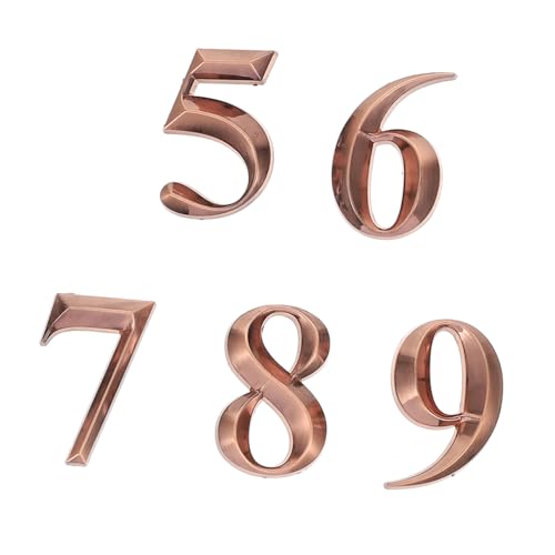 OSALADI Hausnummer Aufkleber Selbstklebend Rostfrei Langlebig für Tür Briefkasten Hotel Büro Garage Wetterfestes Türschild Nummern für Innen und Außen von OSALADI