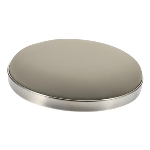 OSALADI Hocker Ersatzsitz rund Outdoor-Sitzpolster Büro Rundsitzkissen Runde Kissen für Outdoor -Möbel Unterstützung Essen runder Barhocker hocker ersatz Sitz Planke Hellgrau von OSALADI