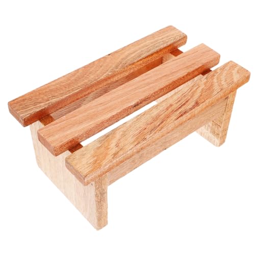 OSALADI Holz Fußhocker Fußstütze Badezimmersitz Tritthocker Langlebig Stabil rutschfest Ergonomisch für Sauna und Fußbad Geeignet von OSALADI