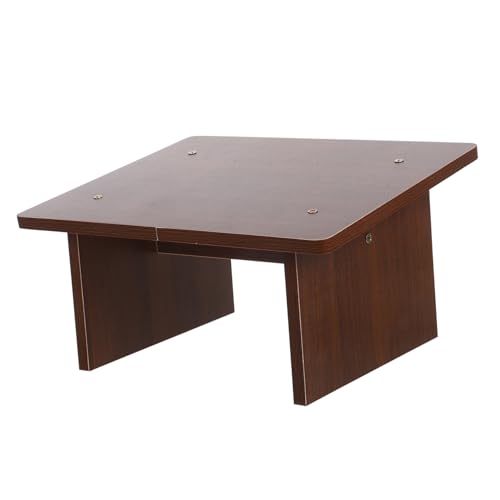 OSALADI Holz Fußstütze Schräg Rutschfestes Design Ergonomische Beinhilfe für Schreibtisch Büro und Zuhause Platzsparend aus Wild Eichenholz von OSALADI
