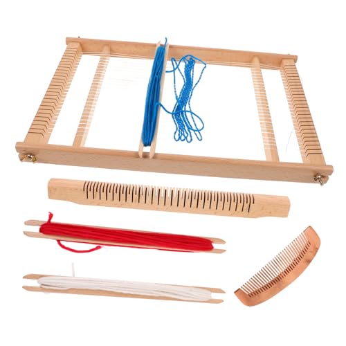 OSALADI Holz Webrahmen für Anfänger Kleines DIY Webstuhl Robustem Holz Einfache Handhabung Langlebig und Vielseitig Geeignet für Erwachsene Traditionelles Handwerkszeug zum Kreativen OSALADI Holz Webrahmen für Anfänger Kleines DIY Webstuhl Robustem Holz Einfache Handhabung Langlebig und Vielseitig Geeignet für Erwachsene Traditionelles Handwerkszeug zum Kreativen von OSALADI
