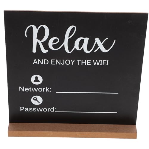OSALADI Holz Wifi Passwort Schild Wiederverwendbares Abwischbares Wlan Schild für Gästezimmer Vielseitiges Wohnaccessoire für Büro Hotel und Zuhause OSALADI Holz Wifi Passwort Schild Wiederverwendbares Abwischbares Wlan Schild für Gästezimmer Vielseitiges Wohnaccessoire für Büro Hotel und Zuhause von OSALADI