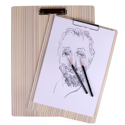 OSALADI Holz Zeichenbrett mit Clip Robustes Sketching Board für Malerei Zeichnung Aquarell für Anfänger Studenten und Künstler für Outdoor und Kunstunterricht OSALADI Holz Zeichenbrett mit Clip Robustes Sketching Board für Malerei Zeichnung Aquarell für Anfänger Studenten und Künstler für Outdoor und Kunstunterricht von OSALADI