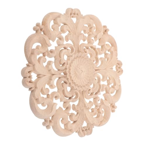 OSALADI Holzapplikationen für Möbel Kunstvolle Geschnitzte Onlays Unbemalte Holzverzierungen für Schrank Tür Wand Vielseitige Möbeldekoration aus Langlebigem Holz OSALADI Holzapplikationen für Möbel Kunstvolle Geschnitzte Onlays Unbemalte Holzverzierungen für Schrank Tür Wand Vielseitige Möbeldekoration aus Langlebigem Holz von OSALADI