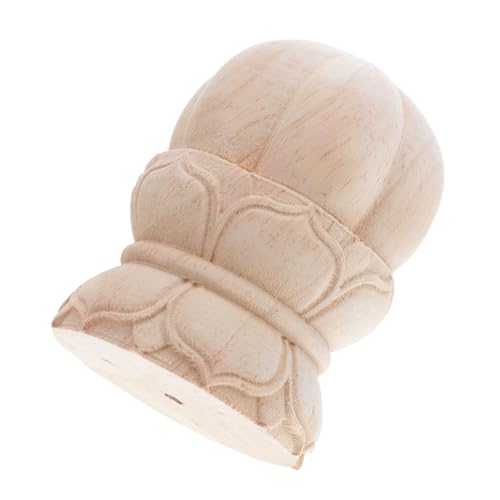 OSALADI Holzsäulen Kapitell mit Lotus Schnitzerei Rustikale Holzpfosten Abdeckkappen Langlebige Treppenpfostenverzierung für Geländer Baluster und Möbel Dekorative Holzabschlusskappen für OSALADI Holzsäulen Kapitell mit Lotus Schnitzerei Rustikale Holzpfosten Abdeckkappen Langlebige Treppenpfostenverzierung für Geländer Baluster und Möbel Dekorative Holzabschlusskappen für von OSALADI