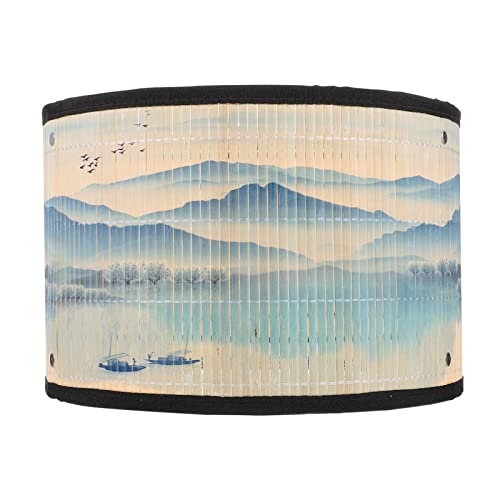 OSALADI Japanische Lampenschirme Lampenschirm Moderner Kronleuchterschirm Japanischer Stil Lichtabdeckung E27 Stehlampenschirm Zerlegbare Lampenschirme Für Tischlampe von OSALADI