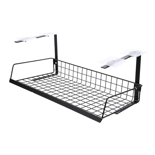 OSALADI Kabelhalter unter Schreibtisch Kabelmanagement Korb Kabelaufbewahrung Ablage für Steckdosen Powerstrip Organizer Stabil Kompakt für Büro und Home Office von OSALADI