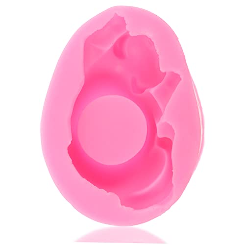 OSALADI Katzen Blumentopf Silikonform Diy Gießform für Kerzen und Pflanzen mit Einzigartigem Katzenmotiv Langlebigem Silikon für Bastelprojekte Arbeit mit Kindern Rosa von OSALADI