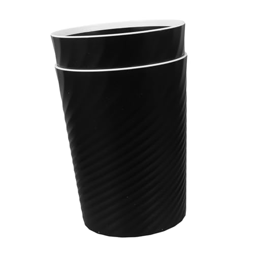 OSALADI Kleiner Müll Kann Büromüll Können Recycling Küchenmüll Kann Mini Müll Für Küchenabfalleimer Einfach Kleiner Mülleimer Im Bad Müllcontainer Bin Behälter Black Pp von OSALADI