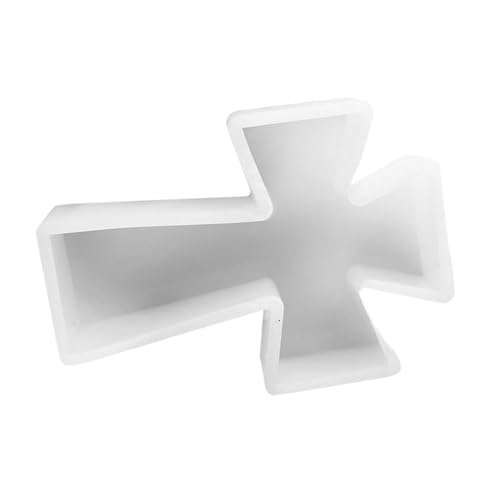 OSALADI Kreative Silikonform Kreuz Design für DIY Aromatherapie Kerzenhalter Seifen Gießform aus Langlebigem Silikon für Epoxidharz Bastelprojekte und Handgemachte Kleine Kunstwerke von OSALADI