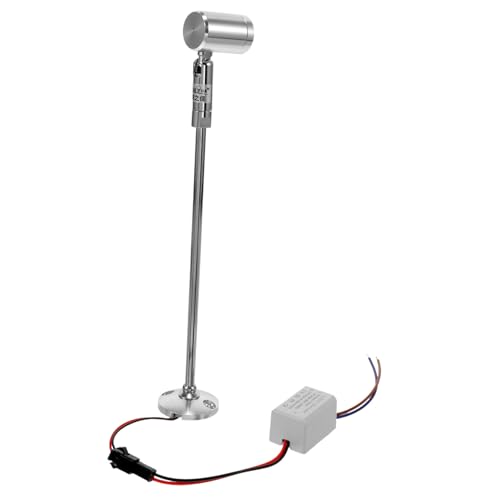 OSALADI LED Stehlampe für Vitrinen und Schränke Mini Spot mit Flachem Boden Silber für Schmuck und Deko Präsentation Restaurants Cafés und Zuhause OSALADI LED Stehlampe für Vitrinen und Schränke Mini Spot mit Flachem Boden Silber für Schmuck und Deko Präsentation Restaurants Cafés und Zuhause von OSALADI