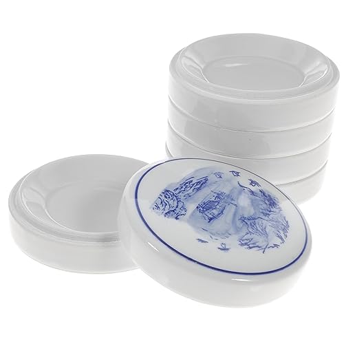 OSALADI Lagiges Keramik Farbmischtablett Runde Mischpalette Für Malerei Geeignet Für Aquarell Und Andere Wasserlösliche Farben OSALADI Lagiges Keramik Farbmischtablett Runde Mischpalette Für Malerei Geeignet Für Aquarell Und Andere Wasserlösliche Farben von OSALADI