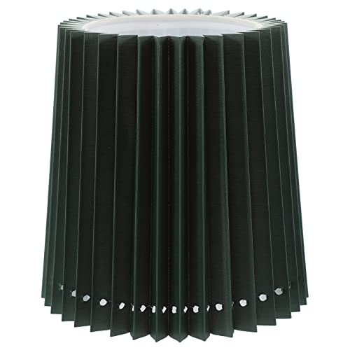 OSALADI Lampenschirme Für Tischlampe Plissee-Lampenschirm Kleiner Trommel-Lampenschirm E27-E14-Lichtschirm-Abdeckung Ersatz Für Moderne Wohnzimmer-Schlafzimmer-Dekoration Grün von OSALADI