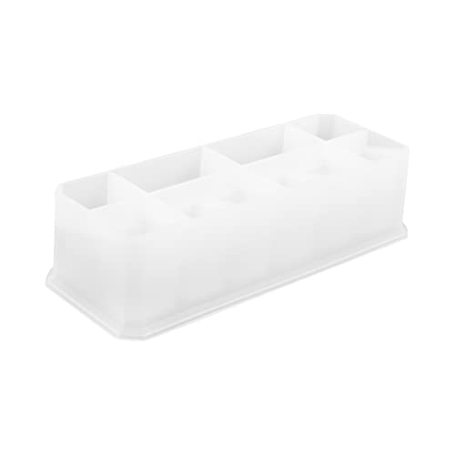 OSALADI Lippenstiftspeicherplatte Veranstalter Diy Formen Gießform Form Für Lippenstiftbehälter Handwerkliche Form Silikonform Selber Machen Diy Maufen Kieselgel von OSALADI