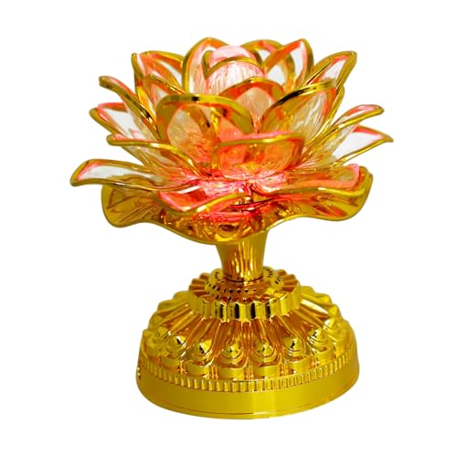 OSALADI Lotus Lampe 1pc Lotus Geformt Lampe Bunte Buddha Licht Home Office Tempel OSALADI Lotus Lampe 1pc Lotus Geformt Lampe Bunte Buddha Licht Home Office Tempel von OSALADI