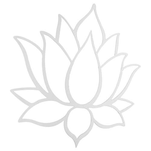 OSALADI Lotus Wandspiegel Selbstklebende Lotus Wanddekoration für Stilvolles Zuhause für Wohnzimmer und Entspannende Atmosphären Elegantes Design Schwarze Farbe OSALADI Lotus Wandspiegel Selbstklebende Lotus Wanddekoration für Stilvolles Zuhause für Wohnzimmer und Entspannende Atmosphären Elegantes Design Schwarze Farbe von OSALADI