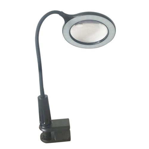 OSALADI -lupenlampe mit Clip Schreibtischlampe Faltbarer Schwanenhals Optimal Zum Lesen und Lernen von OSALADI