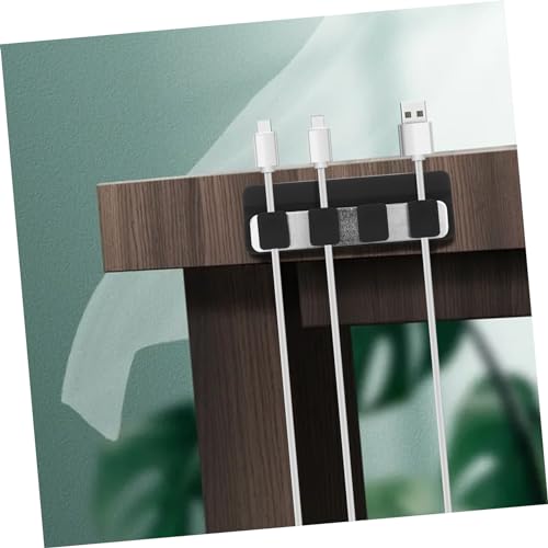 OSALADI Magnetischer Kabelhalter aus Langlebigem Selbstklebender Ladekabel Organizer mit Flexiblen Magnetclips Vielseitig Einsetzbar für Schreibtisch und Wandkabelmanagement von OSALADI