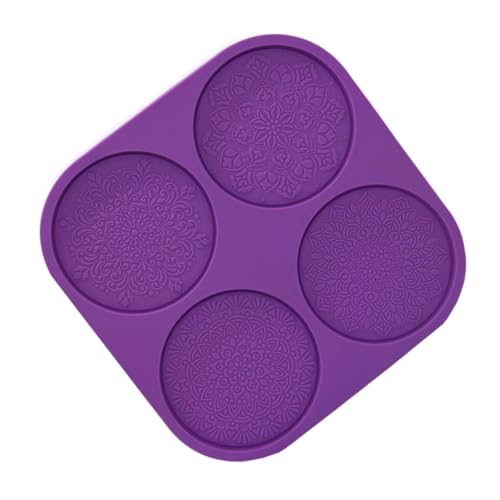 OSALADI Mandala Silikonform Untersetzer DIY Gießform aus Sicherem Silikon Material Kreative Runde Blumenform für Epoxidharz Kunsthandwerk und Individuelle Cup Mat Herstellung OSALADI Mandala Silikonform Untersetzer DIY Gießform aus Sicherem Silikon Material Kreative Runde Blumenform für Epoxidharz Kunsthandwerk und Individuelle Cup Mat Herstellung von OSALADI