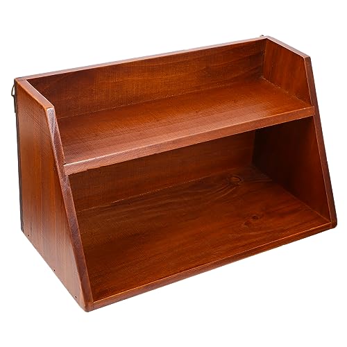 OSALADI Mehrschichtiger Holz Organizer für Schreibtisch Stabiler Ablagehalter mit Praktischem Design für Büro und Zuhause Platzsparend und Vielseitig Nutzbar von OSALADI