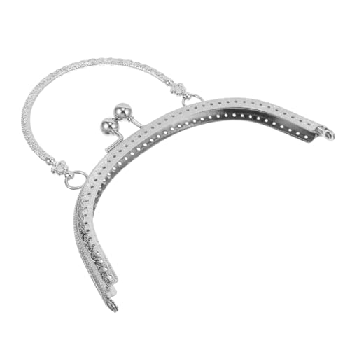OSALADI Metall Geldbörsengriff Dekorativer Handtaschenverschluss für DIY Projekte Halbrunder Rahmen Silberfarbene Geldbörsendekoration für Taschenherstellung OSALADI Metall Geldbörsengriff Dekorativer Handtaschenverschluss für DIY Projekte Halbrunder Rahmen Silberfarbene Geldbörsendekoration für Taschenherstellung von OSALADI