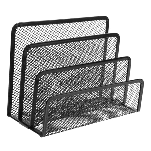 OSALADI Metall Schreibtisch Organizer mit Mesh Design Schwarzer Datei Magazinhalter Langlebiges Metallregal für Büro und Zuhause Multifunktionale Dokumentenablage für Ordner und Briefe OSALADI Metall Schreibtisch Organizer mit Mesh Design Schwarzer Datei Magazinhalter Langlebiges Metallregal für Büro und Zuhause Multifunktionale Dokumentenablage für Ordner und Briefe von OSALADI