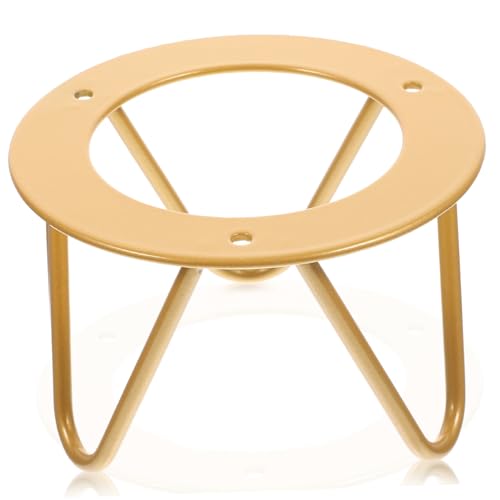 OSALADI Metall tablett halter Stabil Rutschfest Küchenorganizer Tellerablage Gestell für Zuhause Kleine Pulverbeschichtete Goldfarbene Metallstütze von OSALADI