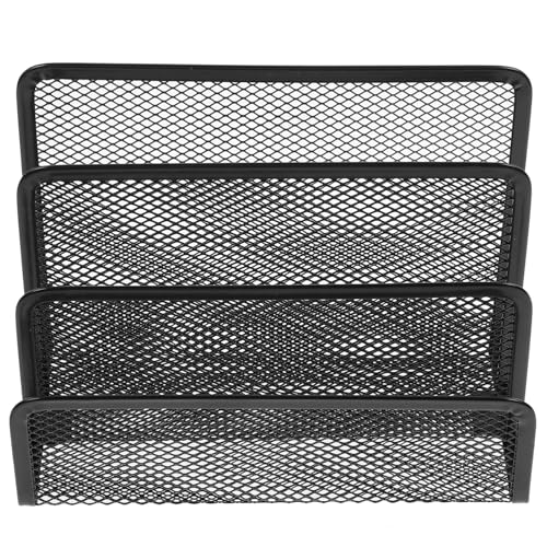 OSALADI Metallgeflecht Schreibtisch Organizer für Briefe Magazine Multifunktionale Dokumentenablage Schwarz für Home Office Büroorganisation OSALADI Metallgeflecht Schreibtisch Organizer für Briefe Magazine Multifunktionale Dokumentenablage Schwarz für Home Office Büroorganisation von OSALADI