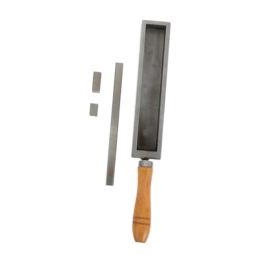 OSALADI Metallgießform mit Holzgriff Schmelzform für Gold Silber Barren Gussform mit Stahlblöcken zum Metallraffinieren und Schmuckherstellung Kompakt Leicht Transportabel OSALADI Metallgießform mit Holzgriff Schmelzform für Gold Silber Barren Gussform mit Stahlblöcken zum Metallraffinieren und Schmuckherstellung Kompakt Leicht Transportabel von OSALADI