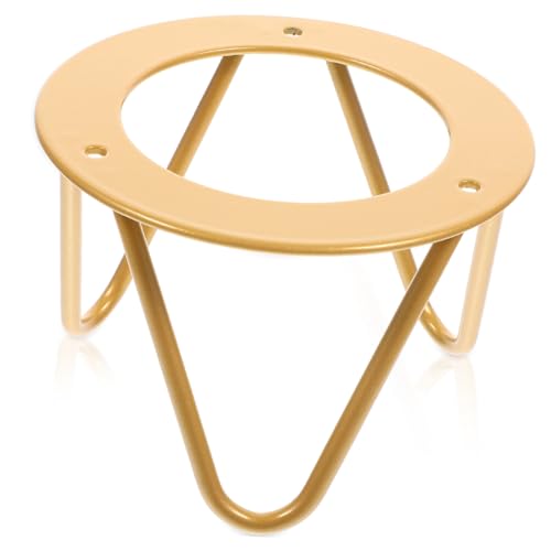 OSALADI Metallhalter Goldener Display Ständer für Teller Tabletts Kunstwerke Obst Etagenständer Küchenablage Vielseitig für Wohnzimmer Büro Garten von OSALADI