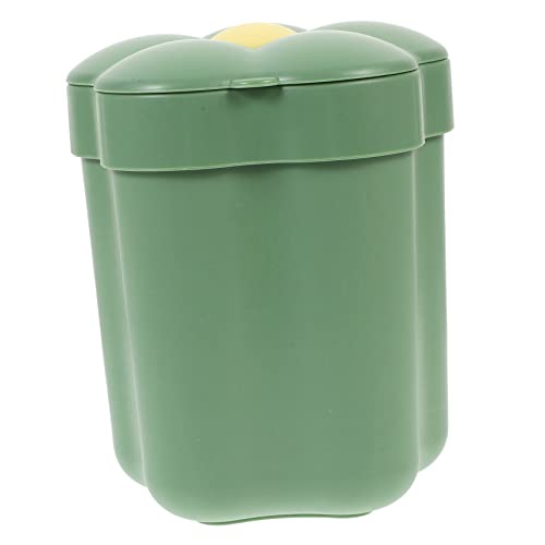 OSALADI Mini Mülleimer mit Deckel Kreativer Cartoon Müllbehälter für Schreibtisch Büro oder Zuhause Stilvoller Abfalleimer Grün für Papier und Abfall OSALADI Mini Mülleimer mit Deckel Kreativer Cartoon Müllbehälter für Schreibtisch Büro oder Zuhause Stilvoller Abfalleimer Grün für Papier und Abfall von OSALADI