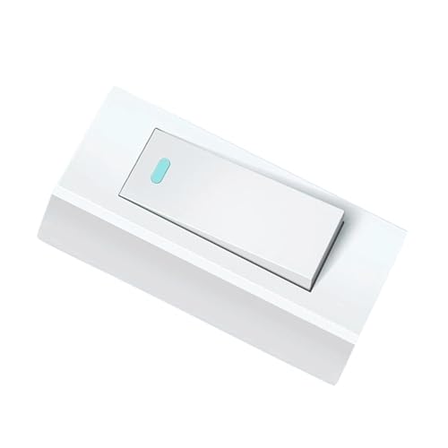 OSALADI Mini Paddle Lichtschalter Einpolig Sicherheitsdruckschalter LED Beleuchtung Haus Zubehör Weiß Kompakt Design Für Einfache Installation Und Vielseitige Lampensteuerung von OSALADI