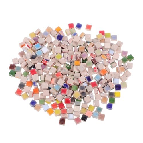 OSALADI Mosaikfliesen Keramik für DIY Bastelprojekte ca Bunte Kleine Keramikstücke Vielseitig für Kunsthandwerk und Wanddekoration von OSALADI