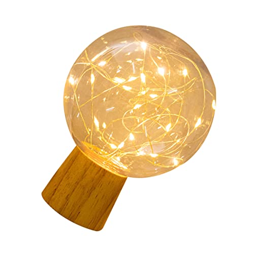 OSALADI Kreative Nachttischlampe Kugel-design Usb-betrieben Dekorative Tischleuchte Für Schlafzimmer Warmes Licht Augenschonend Als Schlafzimmerbeleuchtung Und Stilvolle Raumdekoration von OSALADI