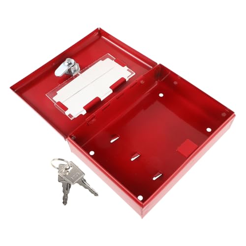 OSALADI Notfall Schlüsselbox Wandmontage Sichere Aufbewahrung für Feuerwehr und Türschlüssel Wetterfestes Metallgehäuse Schnelle Zugänglichkeit für Außenbereiche und Notfallsituationen von OSALADI