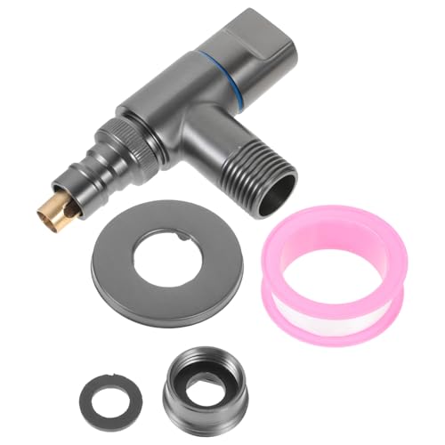 OSALADI Outdoor Wasserhahn Griff Waschmaschine Wasserhahn Kupfer Mini Waschmaschine Wasserhahn 2 Outlets von OSALADI