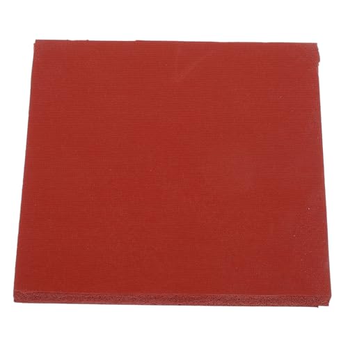 OSALADI Pad Wärmedruckmaschine Kaffeepresspad Wärmeeinlage Presse Heißpressmatte Presspad Heißtransferband Einfache Pressmatte Silikonkautschuk Rot von OSALADI