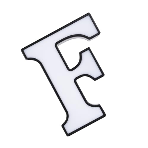 OSALADI -nachtlicht mit Dem Alphabet „f“ Dekoratives Stimmungslicht für Schlafzimmer -buchstabenschild für Geburtstagsparty Keine Batterien Erforderlich von OSALADI