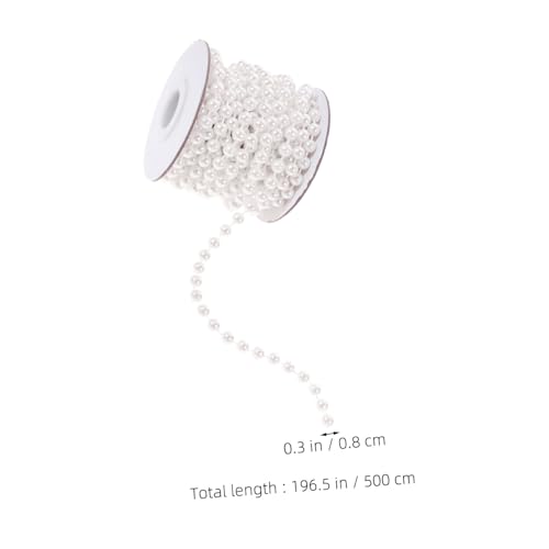 OSALADI Perlengirlande Kunstperlenkette Weiß Faux Pearl Beaded Chain Leichtes Kunststoffband Für DIY Schmuck Hochzeit Weihnachtsdeko Basteln OSALADI Perlengirlande Kunstperlenkette Weiß Faux Pearl Beaded Chain Leichtes Kunststoffband Für DIY Schmuck Hochzeit Weihnachtsdeko Basteln von OSALADI