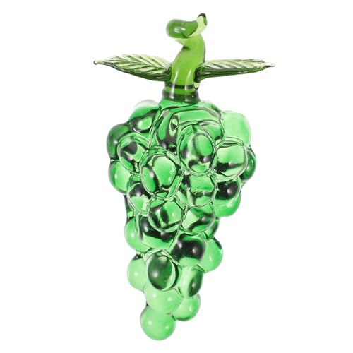 OSALADI Dekorative Trauben-Requisite Mundgeblasene Obstfigur Aus Glas Heimdekoration Für Büro Und Zuhause von OSALADI