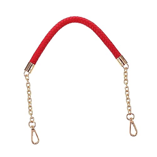 OSALADI Pu Leder Geflochtener Kurz Schultergurt mit Metallkettenkopf Robuster Ersatzriemen für Damen Taschen Modisches DIY Zubehör Langlebiger Tragegurt für Handtaschen und Umhängetaschen OSALADI Pu Leder Geflochtener Kurz Schultergurt mit Metallkettenkopf Robuster Ersatzriemen für Damen Taschen Modisches DIY Zubehör Langlebiger Tragegurt für Handtaschen und Umhängetaschen von OSALADI