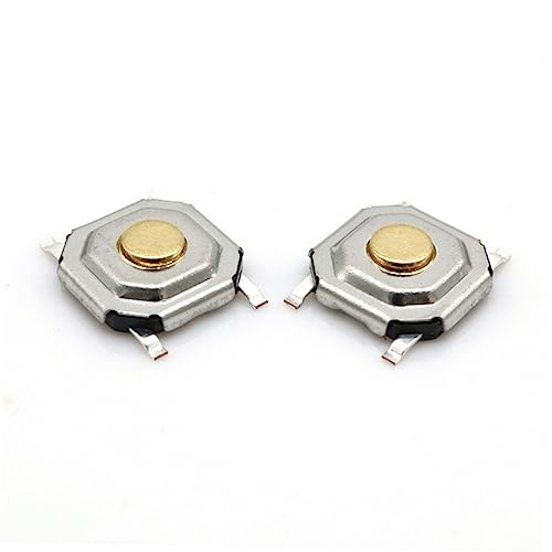 OSALADI Push Button 100st Momentaner Druckknopfschalter Taktiler Druckschalter Taktiler Druckknopf Taktschalter Drücken Kurzzeitiger Druckknopf Kopf Aus Kupfer Buttons von OSALADI