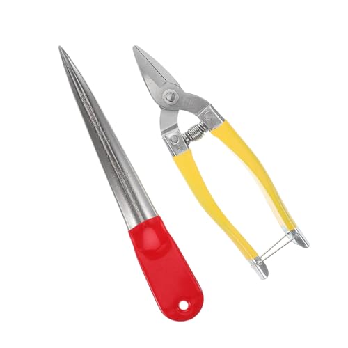 OSALADI Rattan Reparaturset mit Rutschfestem Griff Handgefertigte Flechtwerkzeuge für Gartenmöbel Inklusive Mittlerer Schere und Hebel für Stuhl Sofareparaturen von OSALADI