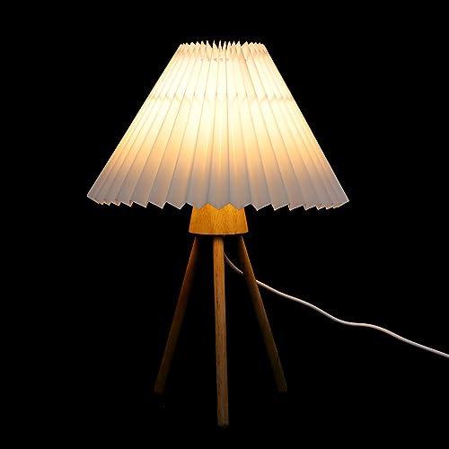 OSALADI Vintage Tischlampe Mit Falt-lampenschirm Retro Nachttischleuchte Für Schlafzimmer Wohnzimmer Dimmbar Warmes Licht Raumdekoration Stabil Augenschonend Mit Fernbedienung von OSALADI