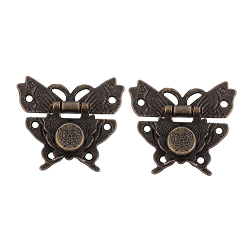 OSALADI Vintage- -verriegelungen Retro-form Schiebeverschluss Antikes Holzgehäuse Haspe Für Schmuckschatulle Holzmöbel von OSALADI