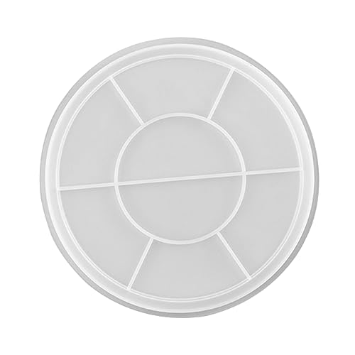 OSALADI Rundes Silikon Formset für Epoxidharz Diy Obst und Dessert Tablett Gießform Wiederverwendbar und Leicht zu Reinigen für Kreative Bastelprojekte und Dekorationen von OSALADI