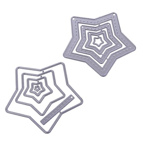 OSALADI Schablonen Zum Überdecken Von Sternen DIY-stanzformen Stanzformen Für Kartenherstellung Prägeformen Karten-stanzformen Aus Hochwertigem Material Für Papierbasteleien Fotoalbumdekor von OSALADI