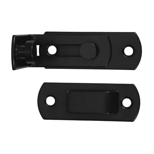 OSALADI Schiebetürschloss Carbonstahl Robust Türriegel mit Sicherer Verriegelung für Scheunen Gartentüren und Badezimmer Heavy Duty French Door Latch mit Rostfrei Schutz von OSALADI
